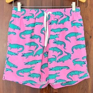 Chubbies, size large, pink and green, classic swim  trunks